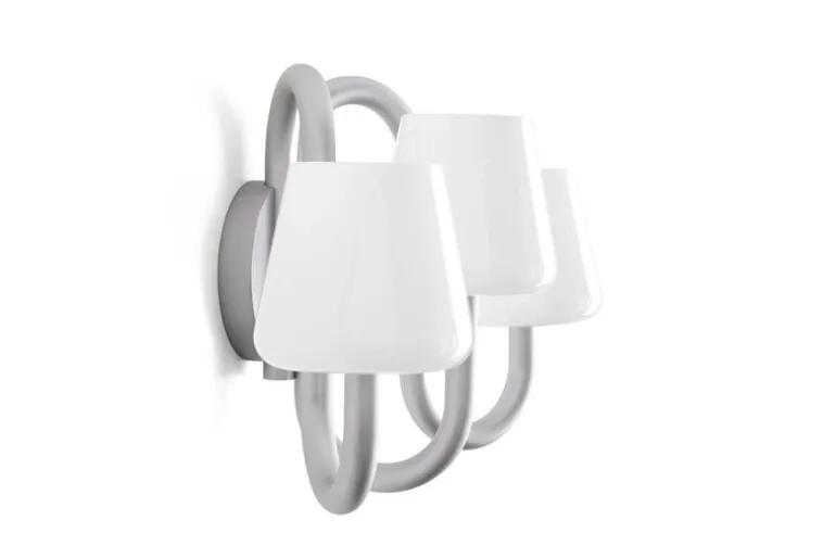 HAY Apollo wall sconce, white opal glass