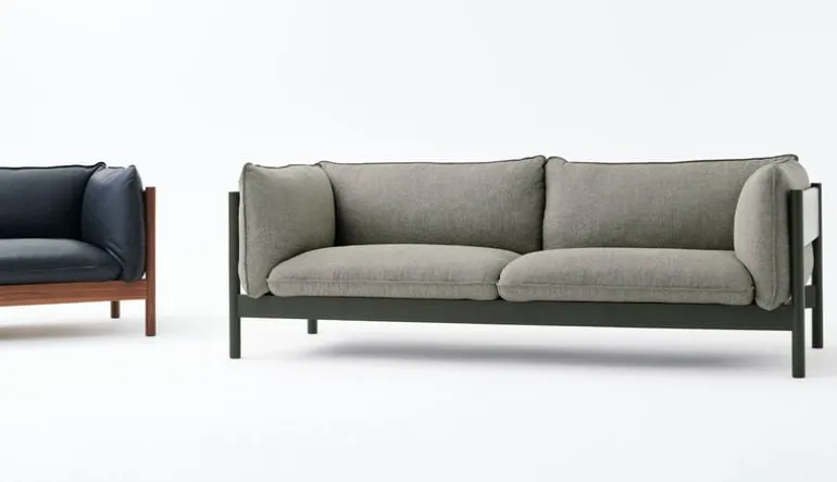 HAY Arbour Eco 3-seater, Atlas 931 - bottle green lacquered beech