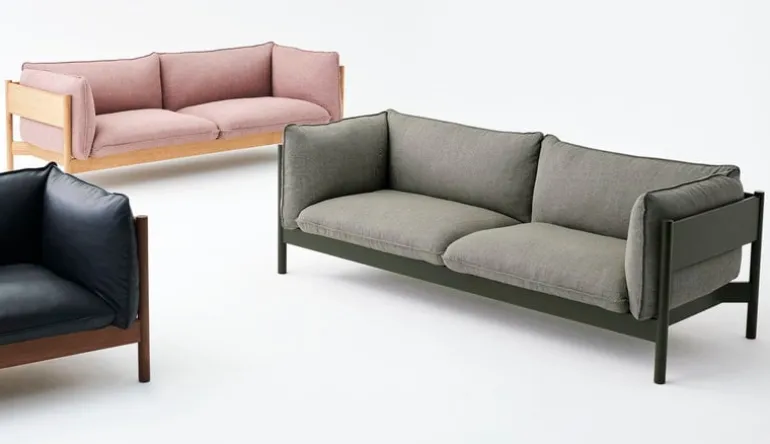 HAY Arbour Eco 3-seater, Nevada 0500S - oiled waxed walnut