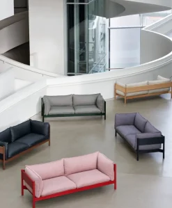 HAY Arbour Eco 3-seater, Remix 266 - black lacquered beech