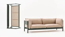 HAY Arbour Eco 2-seater sofa, Vidar 472 - black beech