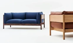 HAY Arbour Eco 2-seater sofa, Steelcut Trio 796 - oak