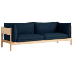 HAY Arbour 3-seater, Flamiber dark blue - oiled waxed oak