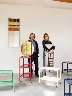 HAY Arcs trolley, low, eggshell