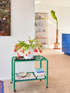 HAY Arcs trolley, low, jade green