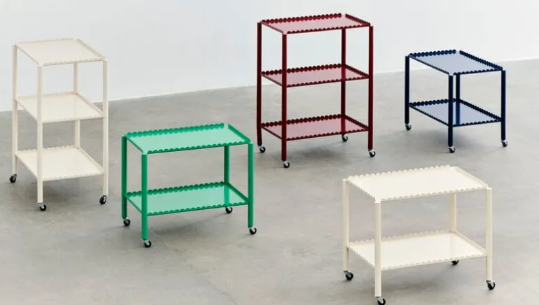 HAY Arcs trolley, low, jade green