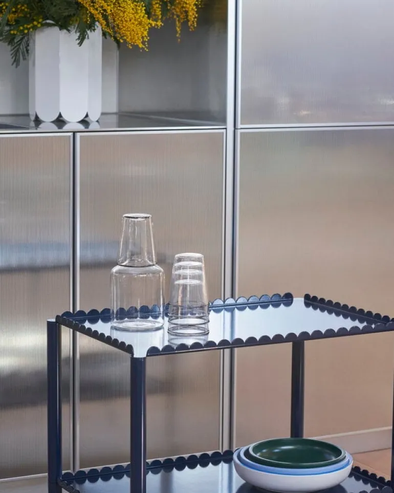 HAY Arcs trolley, low, steel blue