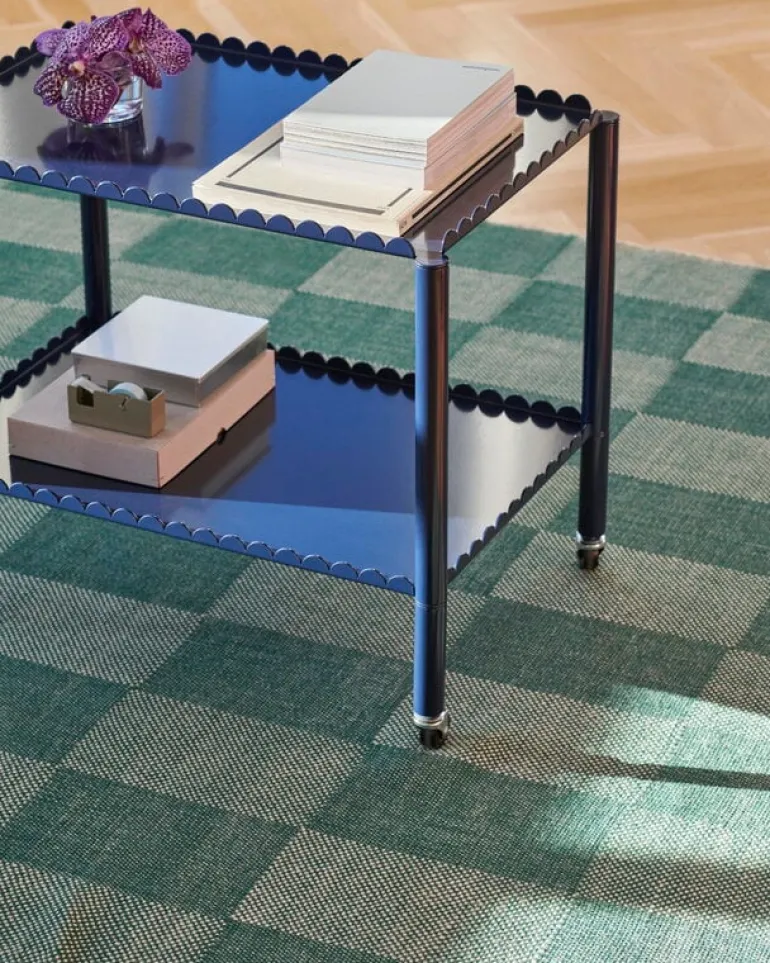 HAY Arcs trolley, low, steel blue