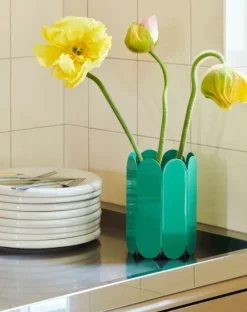 HAY Arcs vase, small, green