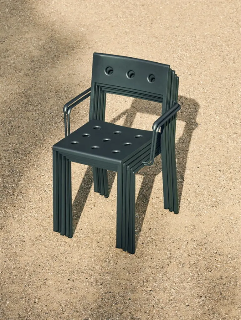 HAY Balcony armchair, dark forest