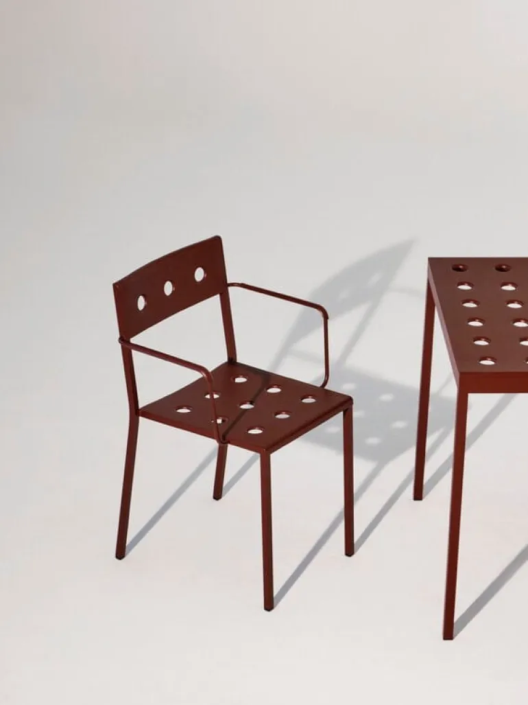 HAY Balcony armchair, iron red