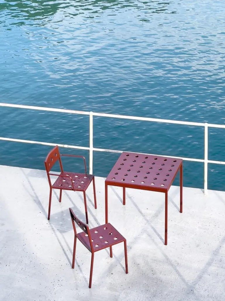 HAY Balcony armchair, iron red