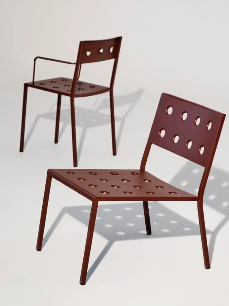 HAY Balcony armchair, iron red
