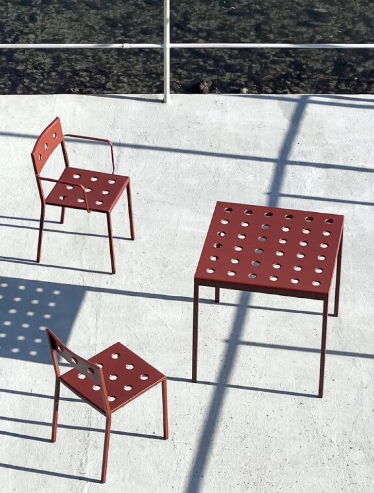 HAY Balcony armchair, iron red