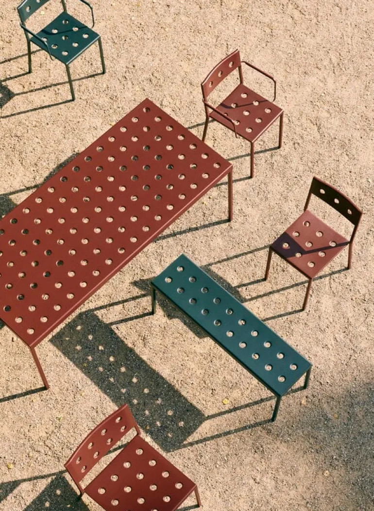 HAY Balcony armchair, iron red