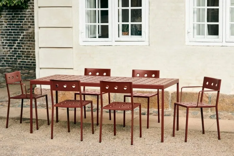 HAY Balcony armchair, iron red