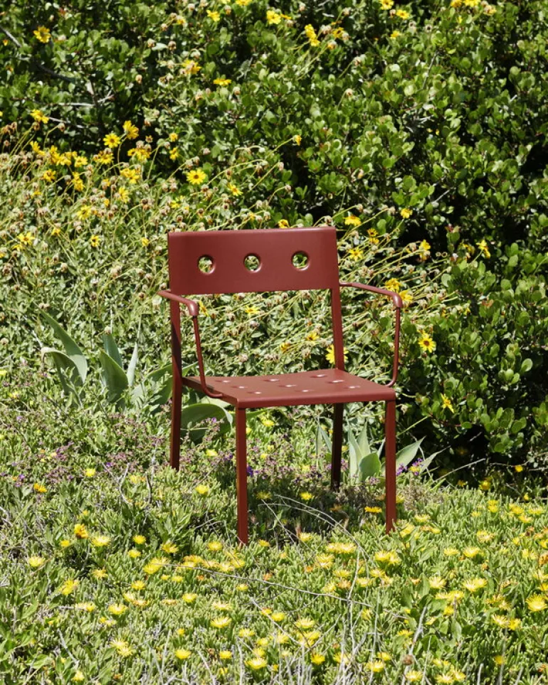 HAY Balcony armchair, iron red