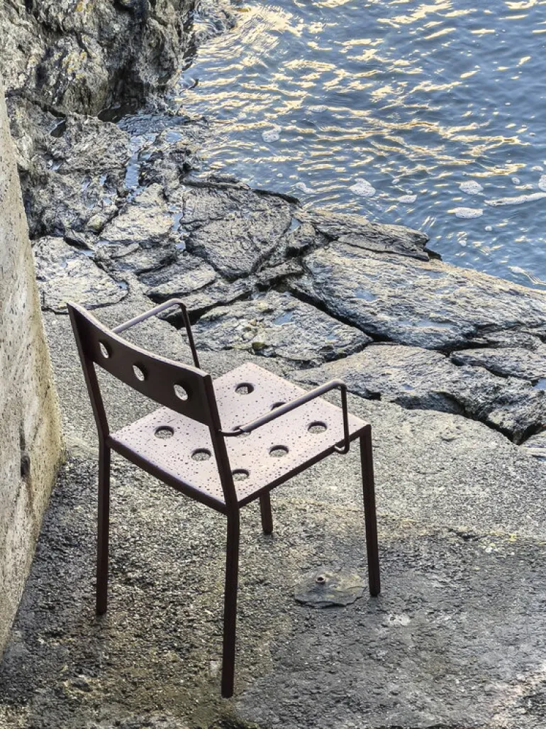 HAY Balcony armchair, iron red