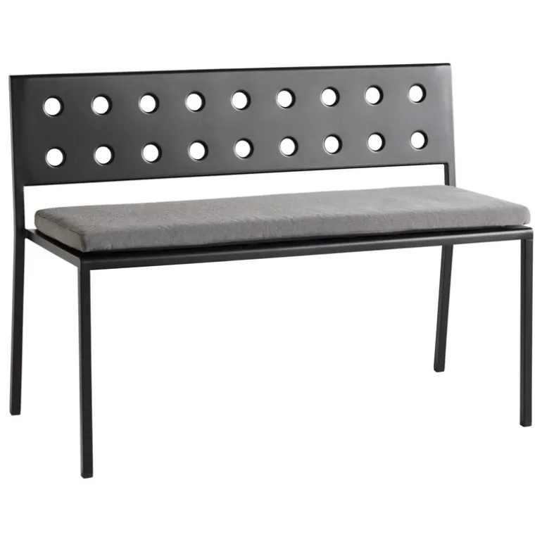 HAY Balcony Dining bench, 114 x 52 cm, anthracite