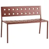 HAY Balcony Dining bench, 114 x 52 cm, iron red