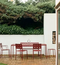 HAY Balcony Dining bench, 114 x 52 cm, iron red