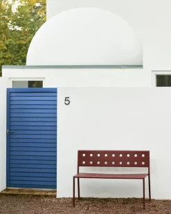 HAY Balcony Dining bench, 114 x 52 cm, iron red