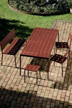 HAY Balcony Dining bench, 114 x 52 cm, iron red