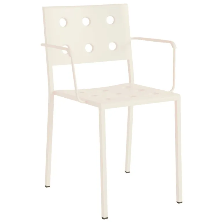 HAY Balcony dining chair with armrest, chalk beige