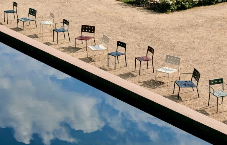 HAY Balcony dining chair, iron red