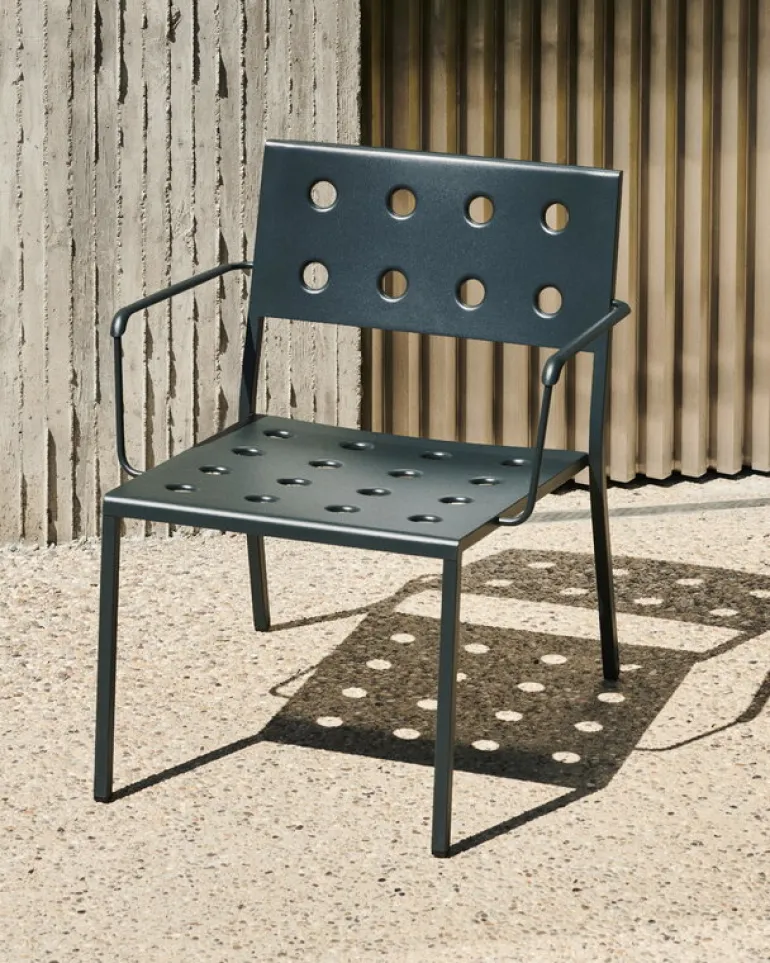 HAY Balcony lounge armchair, dark forest