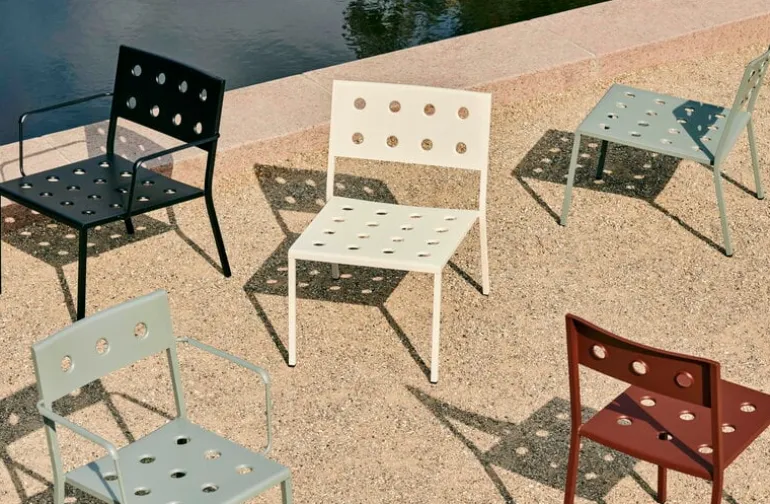 HAY Balcony lounge chair, chalk beige