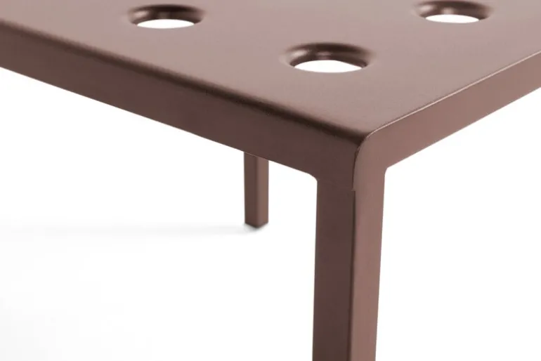HAY Balcony low table, 50 x 51,5 cm, iron red