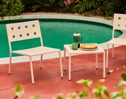 HAY Balcony low table, 50 x 51,5 cm, chalk beige