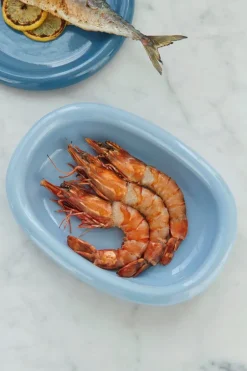 HAY Barro oval dish, S, light blue