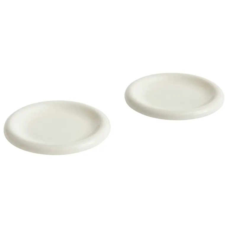 HAY Barro plate, set of 2, 18 cm, off-white