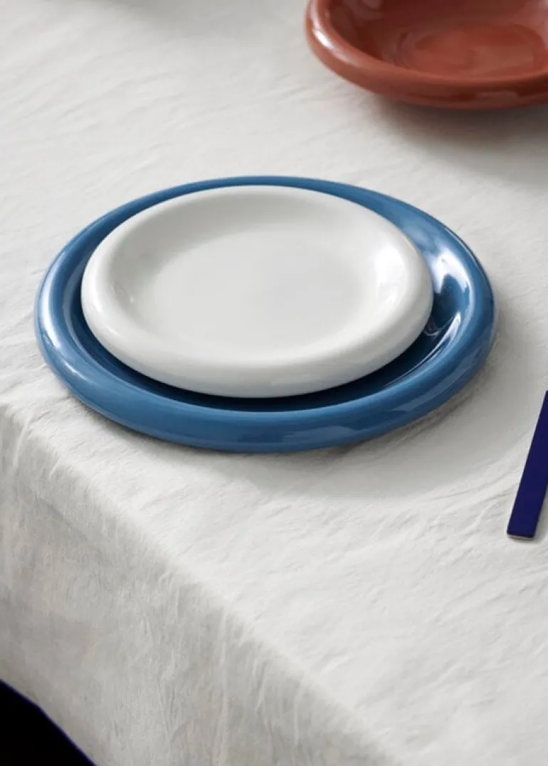 HAY Barro plate, set of 2, 18 cm, off-white