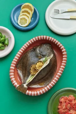 HAY Barro plate, set of 2, 18 cm, off-white