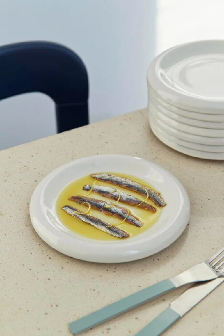 HAY Barro plate, set of 2, 18 cm, off-white