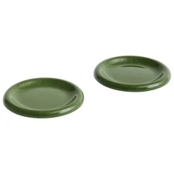 HAY Barro plate, set of 2, 18 cm, green