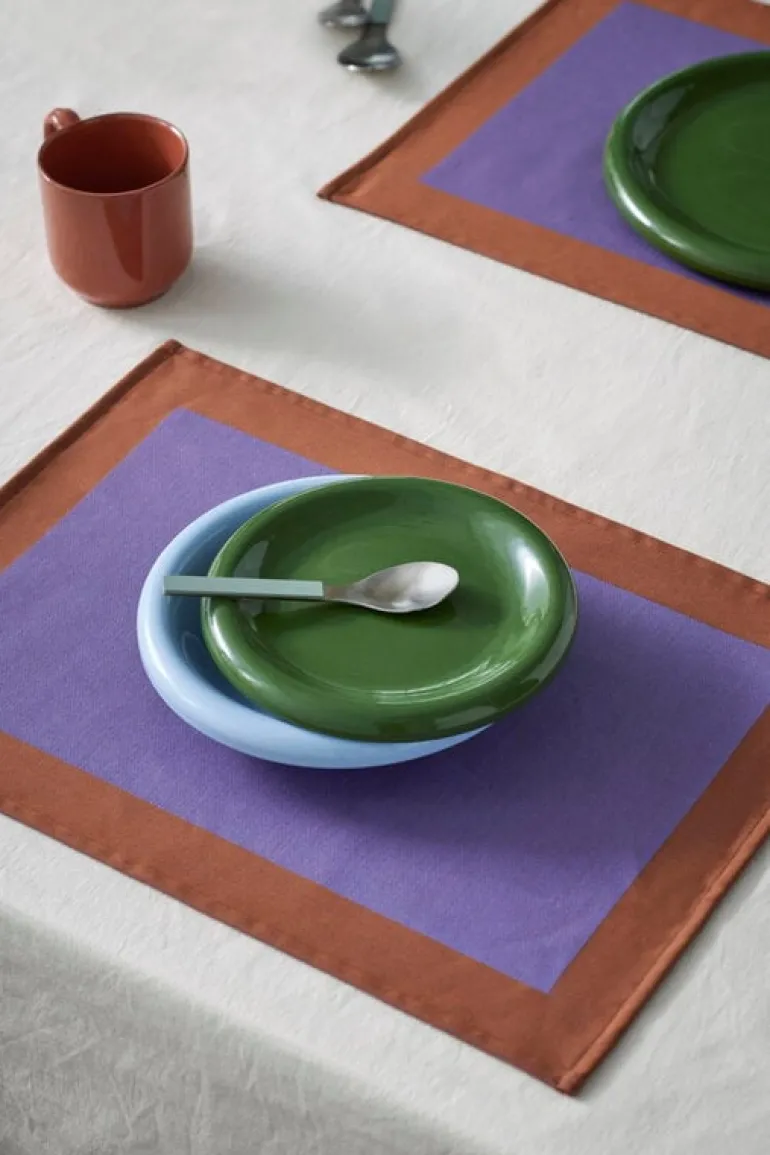 HAY Barro plate, set of 2, 18 cm, green