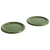 HAY Barro plate, set of 2, 24 cm, green