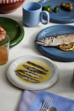 HAY Barro plate, set of 2, 24 cm, green