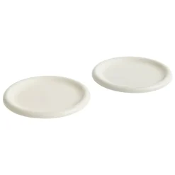 HAY Barro plate, set of 2, 24 cm, off-white