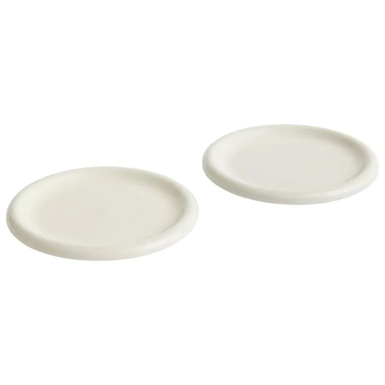 HAY Barro plate, set of 2, 24 cm, off-white