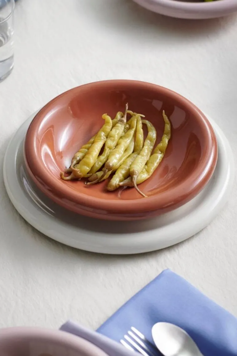 HAY Barro plate, set of 2, 24 cm, off-white