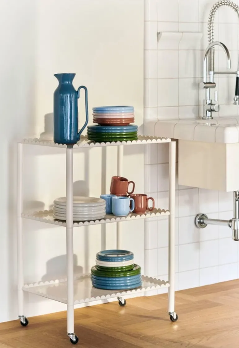 HAY Barro plate, set of 2, 24 cm, off-white