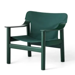 HAY Bernard lounge chair, green beech - green canvas