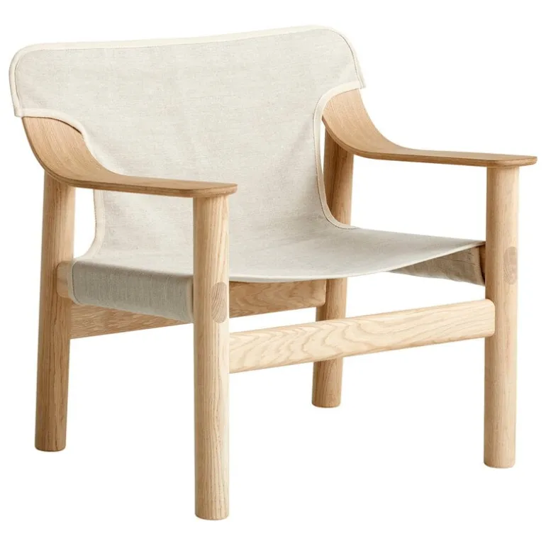 HAY Bernard lounge chair, oak - canvas
