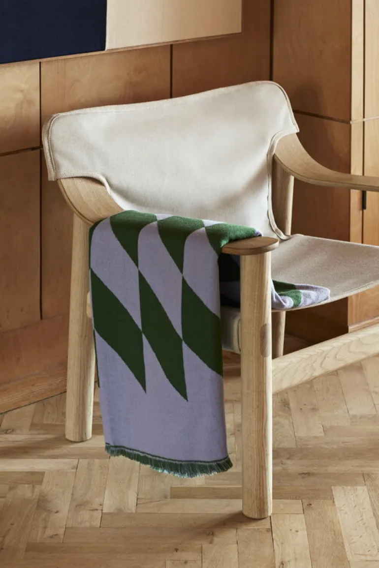 HAY Bernard lounge chair, oak - canvas