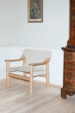 HAY Bernard lounge chair, oak - canvas